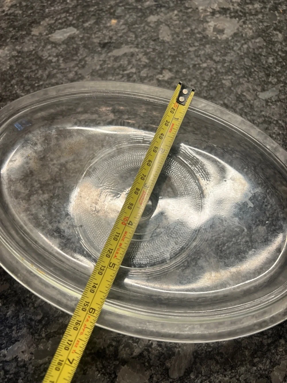 Pyrex /Corningware Replacement lid. Clear Glass Oval Lid - Vintage Style